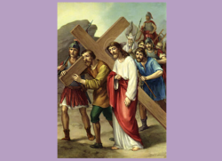 5th Station - Simon of Cyrene Helps Jesus Carry His Cross